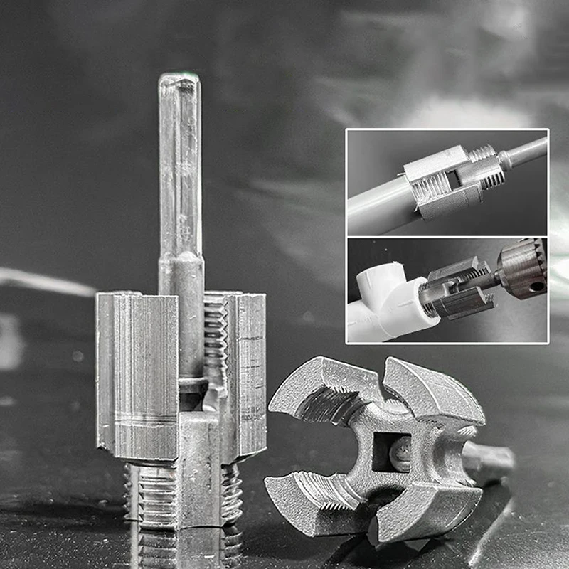 Integrated Internal External Thread Pipe Tool for 1/2 Inch PPR Pipes with Taps Dies Pipe Thread Cutting Plumbing Tool