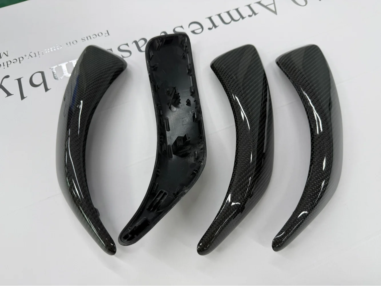 Real Carbon Fiber Car Interior Door Pull Handle Cover Trim LHD or RHD For BMW 1 2 Series F20 F21 F22 F23 2012-2018 Replacement