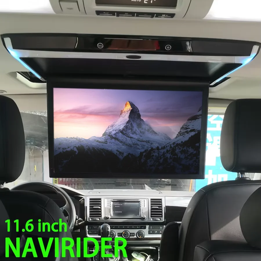 11.6 Inch Car Roof Ceiling Monitor Universal Car MP5 Multimedia Video Player with WIFI USB HDMI for Rear Seat TV Music Playback