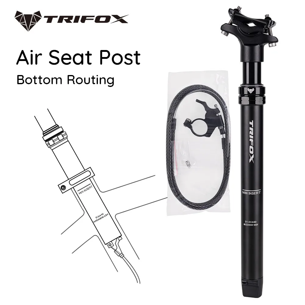 TRIFOX Bike Dropper Seat Post Bicycle Part 31.6mm Remote Control Bottom Routing APD309/APD316