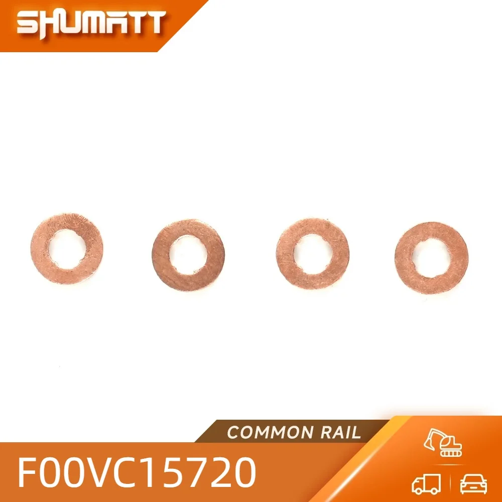 100PCS China Made New High Quality F00VC15720 Dimensions 15x7x2mm Fuel injector Copper Washer With Gears