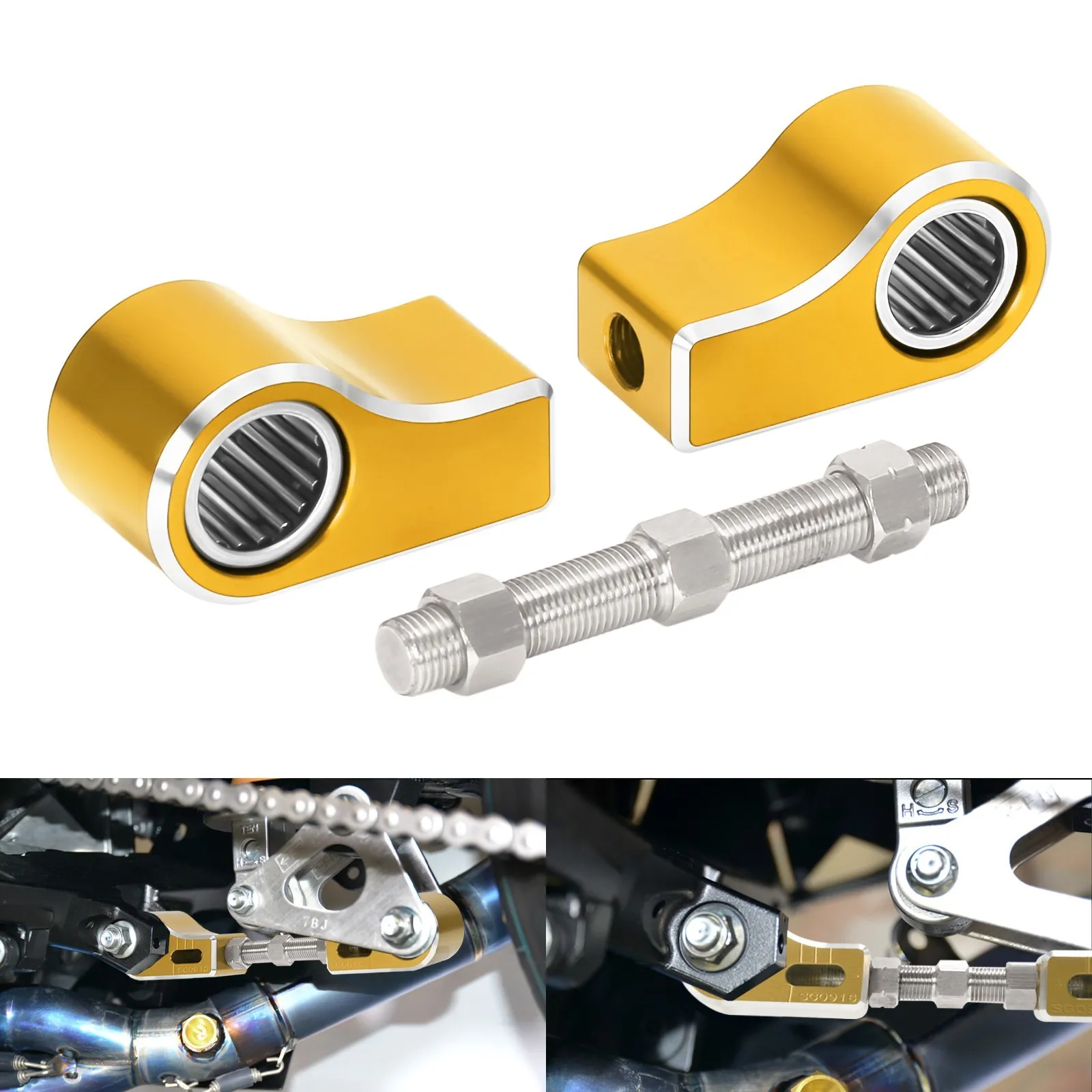 

GOLD LOWERING LINK ADJUSTABLE For SUZUKI GSXR 600 750 1000 GSXS 1000/F DL1000