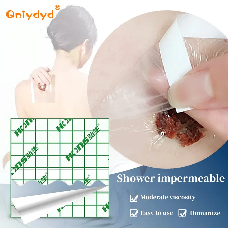 50 قطعة مقاوم للماء لاصق شفاف تضميد الجروح المثبت الجص تمتد تثبيت الشريط #4