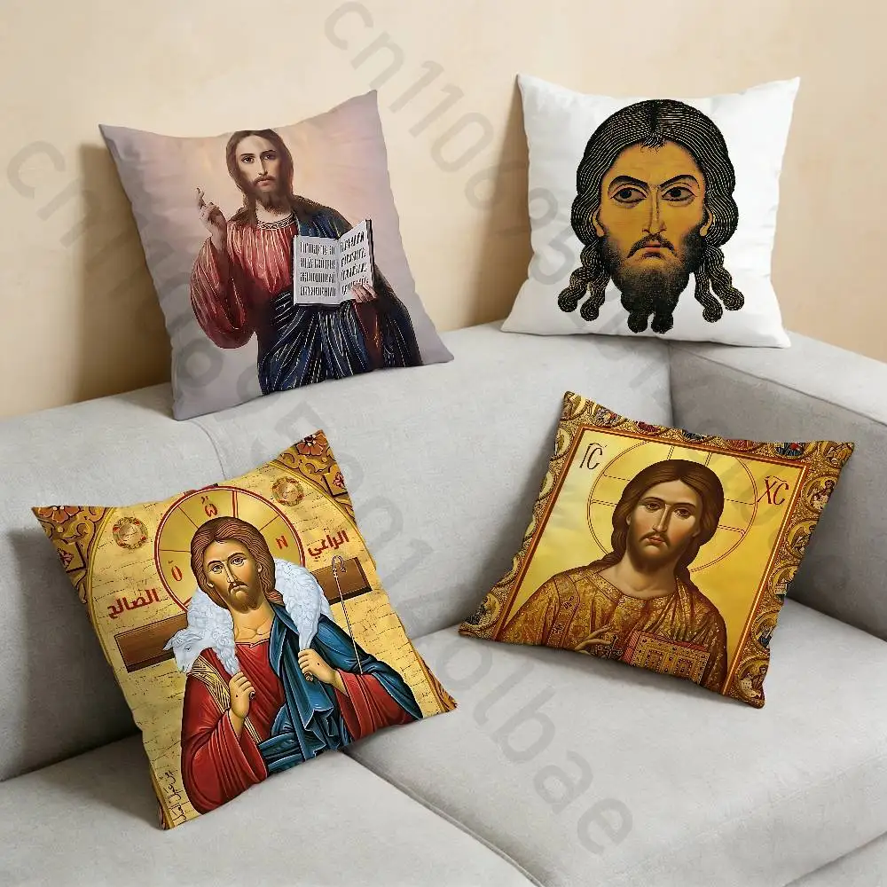 

Russia Jesus pillowcase casual style decoration, suitable for home decoration (excluding pillow core)