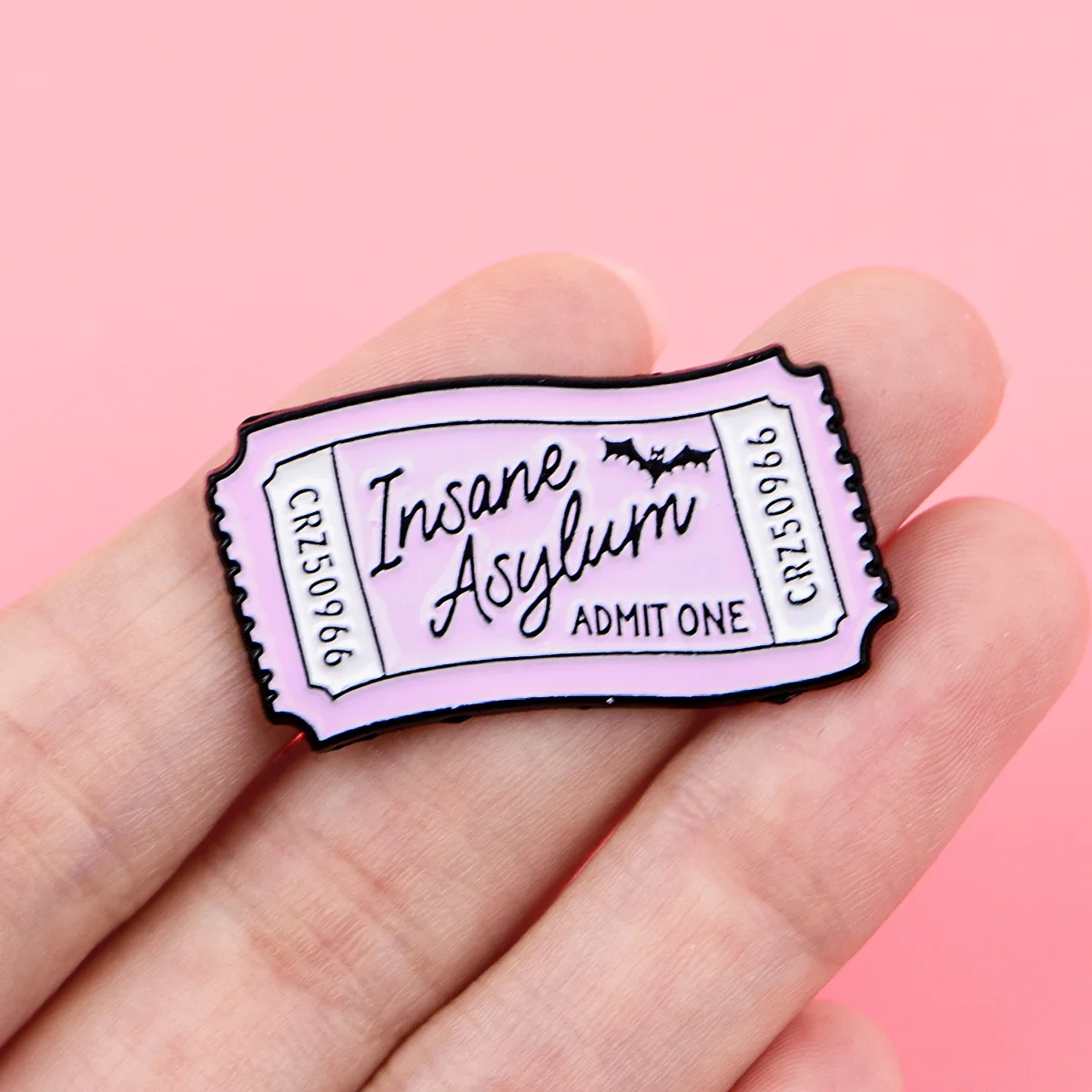 Enamel Pins Ticket Quotes Brooches Lapel Pins Badge on Backpack Clothing Accessories Fashion Jewelry Friends Fans DIY Cute Gifts