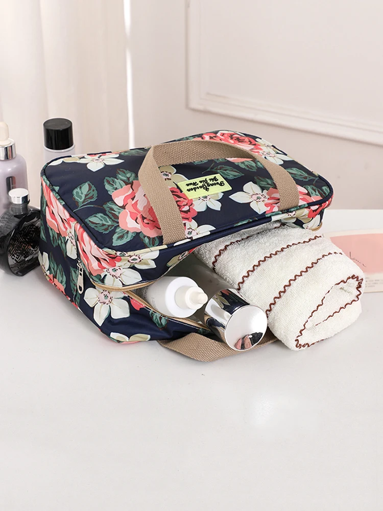 Large capacity portable travel handbag business trip thickened bag side liner bath pocket waterproof toiletries storage bag