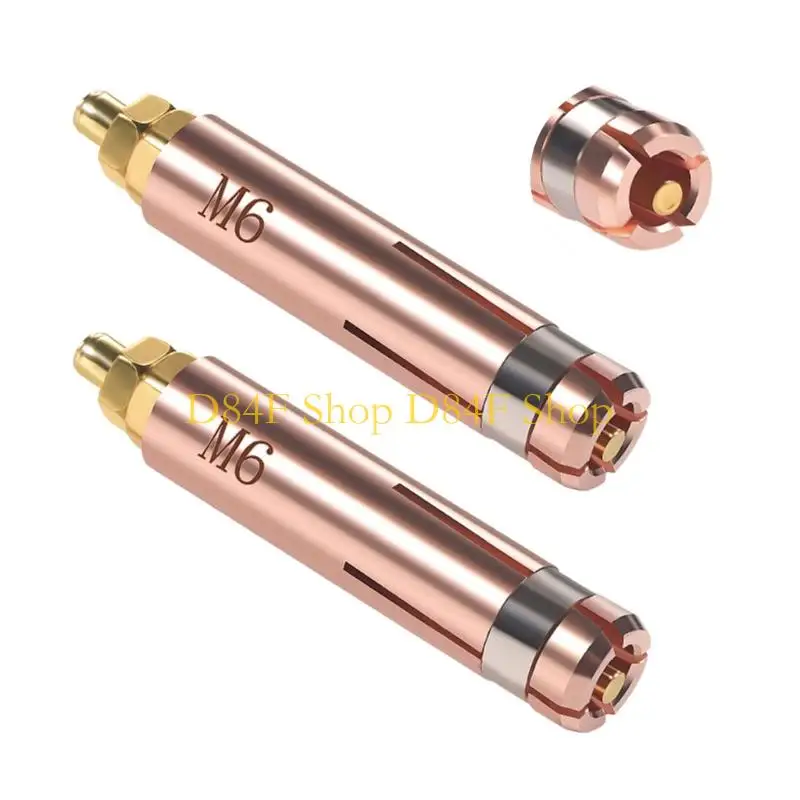 D84F High Performances Copper Welding Nozzle TIG Welding Torch Collet Chuck For 3/4/5/6/8/10Mm Studs