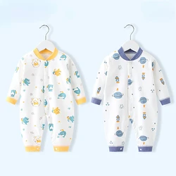 Newborn Cotton One-piece Baby Autumn Clothes Thin Pajamas Air Conditioning Clothes Baby In Spring and Autumn