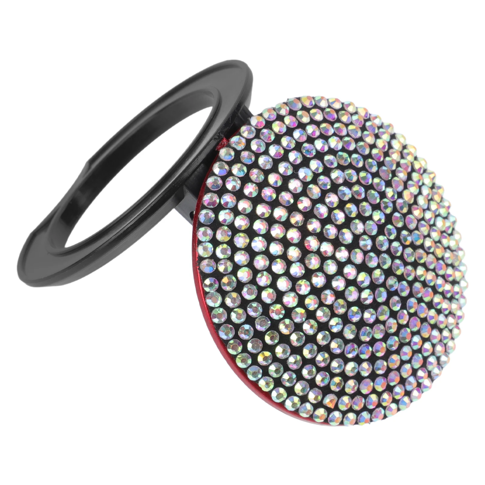 

Rhinestone Decorative Circle Car Interior Bling Accessories Women Push Start Button Cover Engine Glamour Switch