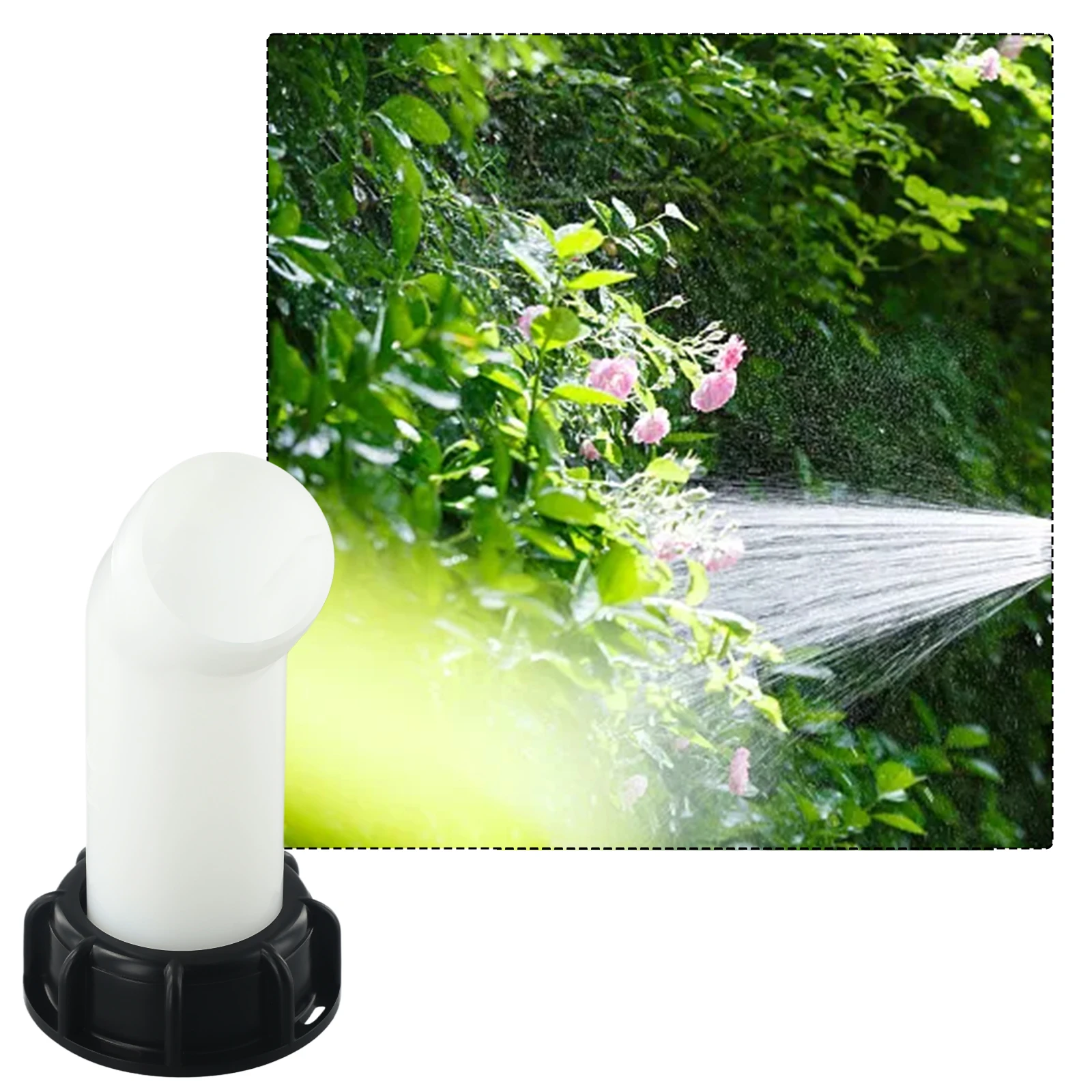 

2in Drain Spout Hose and Valve Fitting for IBC Water Tanks Featuring Nozzle Tap and Cap for Reliable Liquid Dispensing