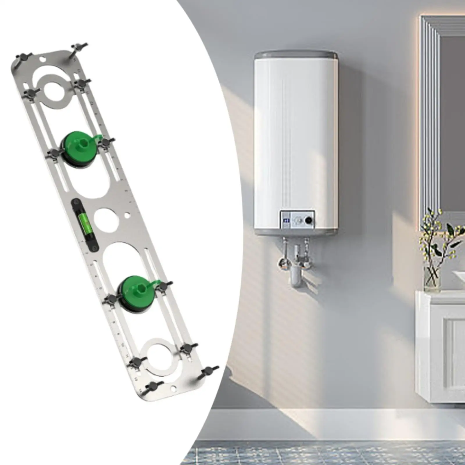 Spirit Level untuk Perata Pipa Air Panas Dingin untuk Perbaikan Dapur Keran Proyek Pipa Terpasang Di Dinding Ketel Air