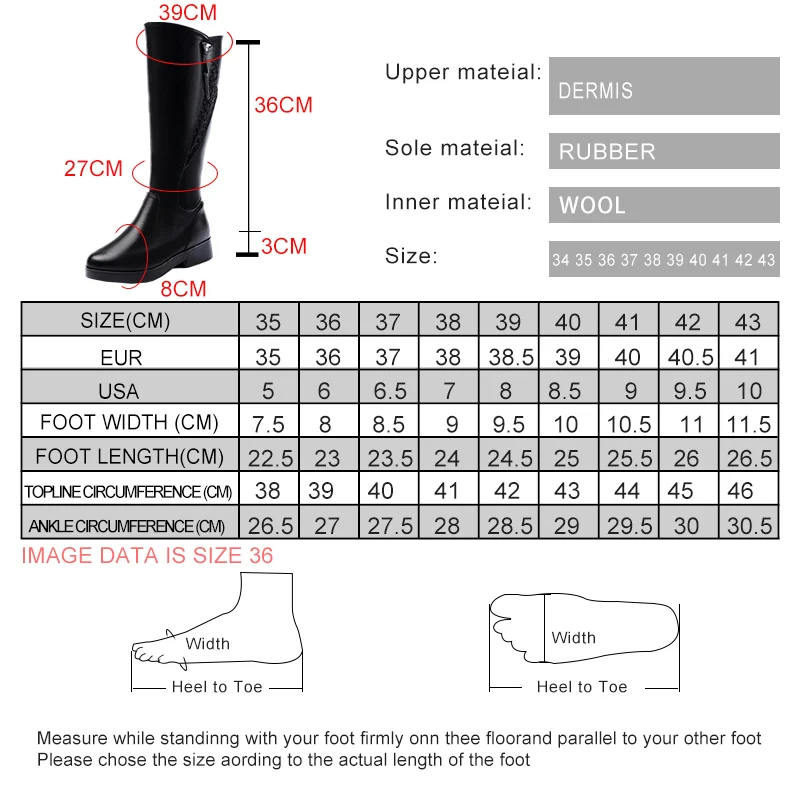 AIYUQI Women Winter Boots 2024 New Genuine Leather Women Long Boots Anti Slip Large Size 41 42 43 Wool Warm Knight Boots Women