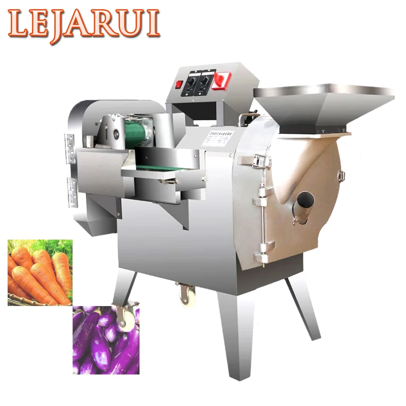 Multi-Functional Double-Head Vegetable Cutter Large Electric Cucumber Potato Slicing Onion Cutter Machine