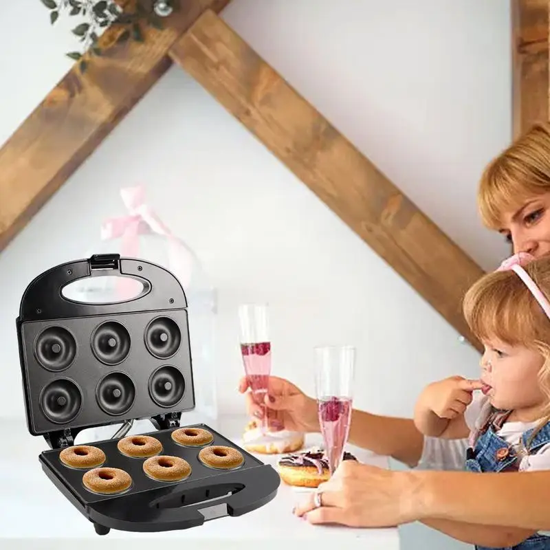 Donut Machine For Home Portable Bread Machine Non-stick Kitchen Appliance Household Donut Maker For Delicious Breakfasts Supply