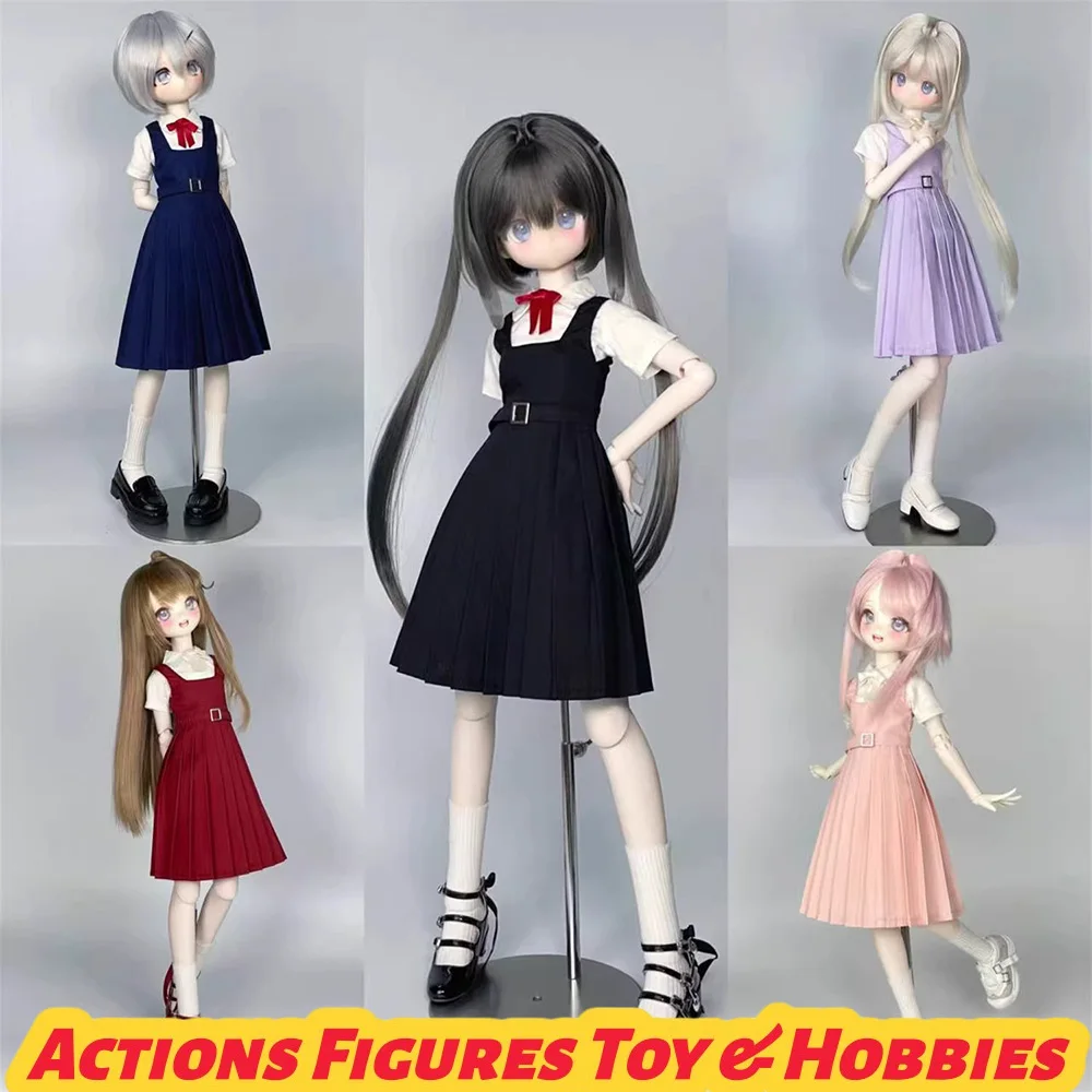 

Доставка за 45 дней. Комплект униформы для девочек-подростков (юниорская школа) в масштабе 1/6 и 1/4: плиссированная юбка и топ для больших кукол BJD.