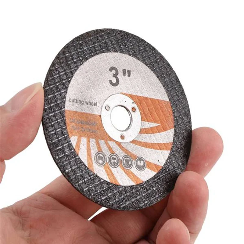 

A7THK-Set Of 50, 75Mm Resin Grinding Wheels For 10Mm Bore Angle Grinder, Wood And Tile Mini Cutting Disc Power Tool