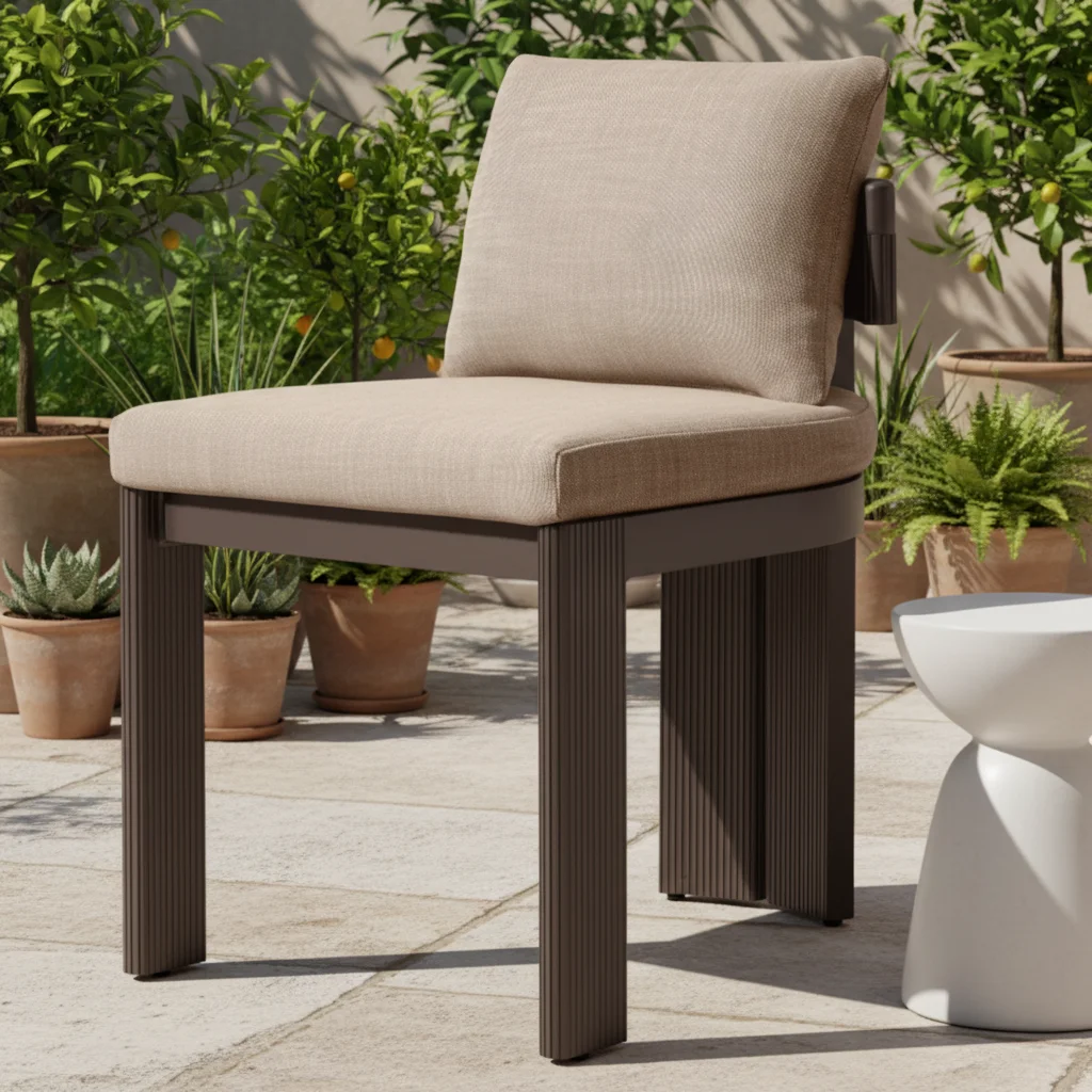 # New Style Comfortable Outdoor Quick-Dry Cushion Aluminum Chair