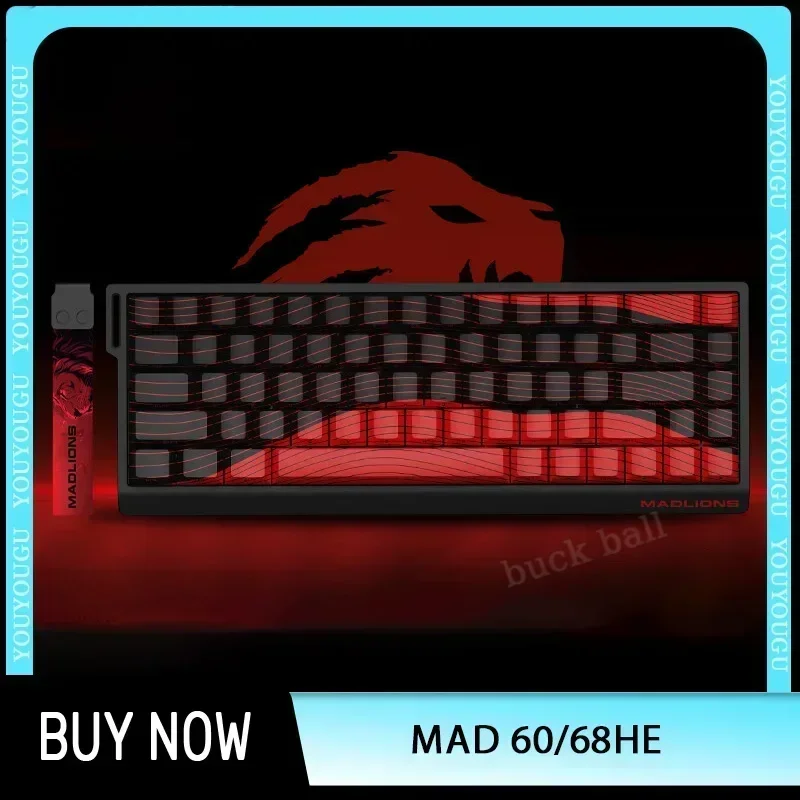 Madcatz Mad60 Mad68 HE 8k clavier mécanique interrupteur magnétique Madlions filaire 60% 68% claviers de jeu déclencheur rapide Rgb personnalisé