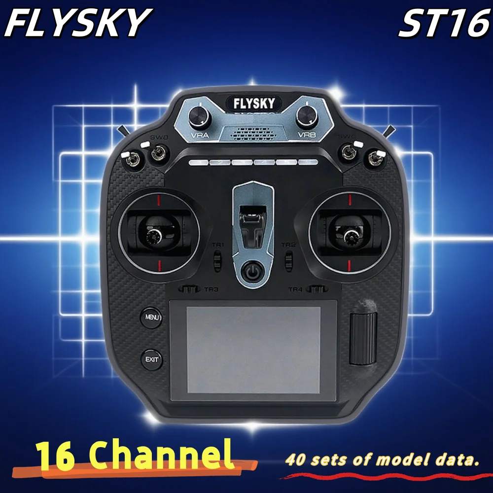 

FATJAY FLYSKY ST16 16-канальный пульт дистанционного управления 2.4G — универсальный для радиоуправляемых самолетов, радиоуправляемых лодок и радиоуправляемых транспортных средств (протоколANT)