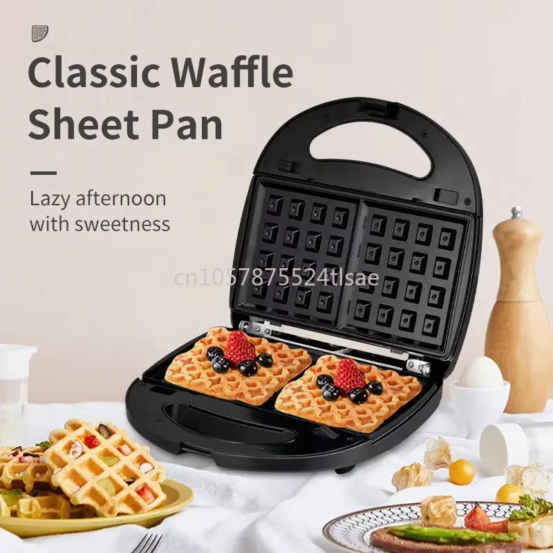 8-in-1 Multifunctional Home Breakfast Maker Stainless Steel Nonstick Tray with Detachable Plate Cake Nut Donut Waffle Maker