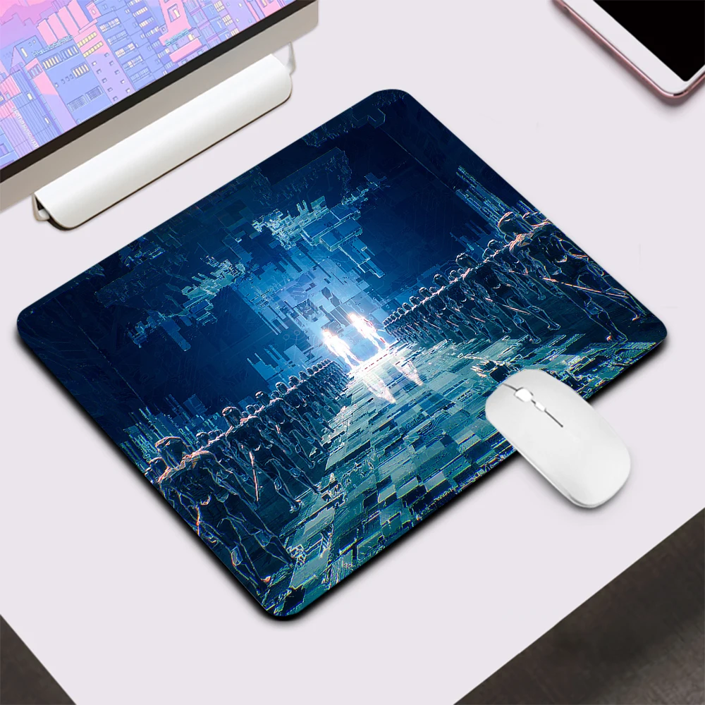 Ghostrunner Small Gaming Mouse Pad Computer Office Mousepad Keyboard Pad Desk Mat PC Gamer Mouse Mat Silicone Laptop Mausepad