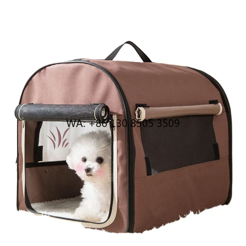 

Portable Dog Carrier Bag Pet Car Travel Crates Vehicle Folding Soft Bed Collapsible Kennel House for Small Medium Puppy Cats