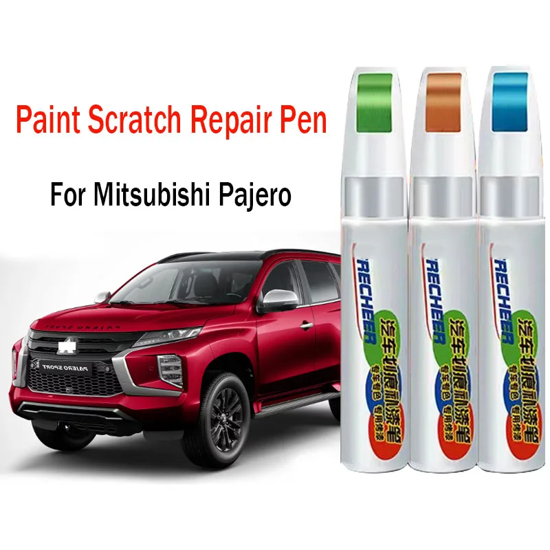 Caneta de pintura de carro, reparação de arranhões, caneta de pintura de retoque para mitsubishi pajero, removedor de arranhões, acessórios de cuidados de pintura de carro