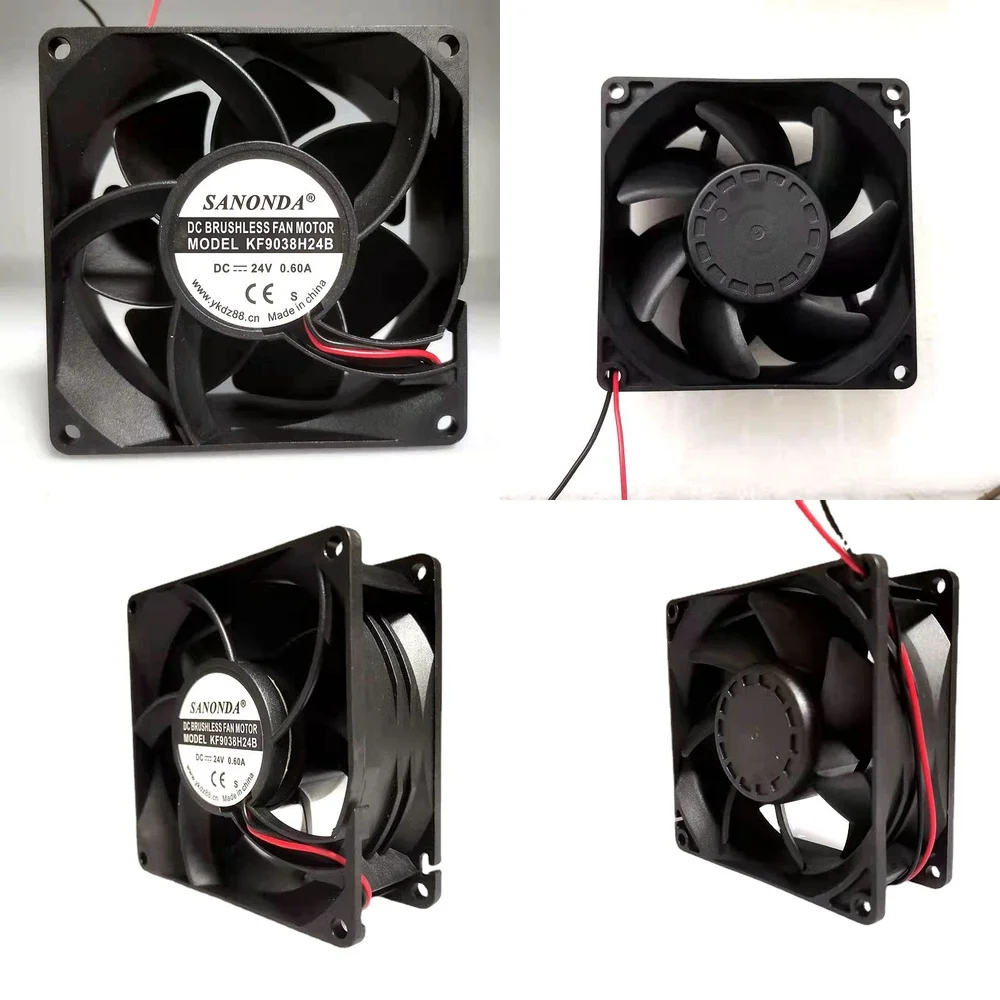 

Высокопроизводительный малошумный вентилятор постоянного тока для солнечных инверторов, ИБП, преобразователей частоты 9038 9238, охлаждающий вентилятор для силовой электроники