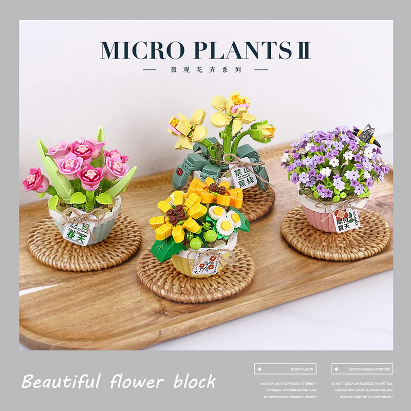 Juego De Bloques De Construcción De Ramo De Flores | Meses sin interés Juego De Bloques De Construcción De Ramo De Flores | Meses sin interés