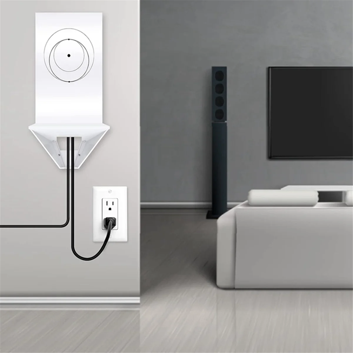 Router Stand Wall Mount Bracket for Starlink Gen 2, Sturdy Router Stand with Screw Mounting Kit