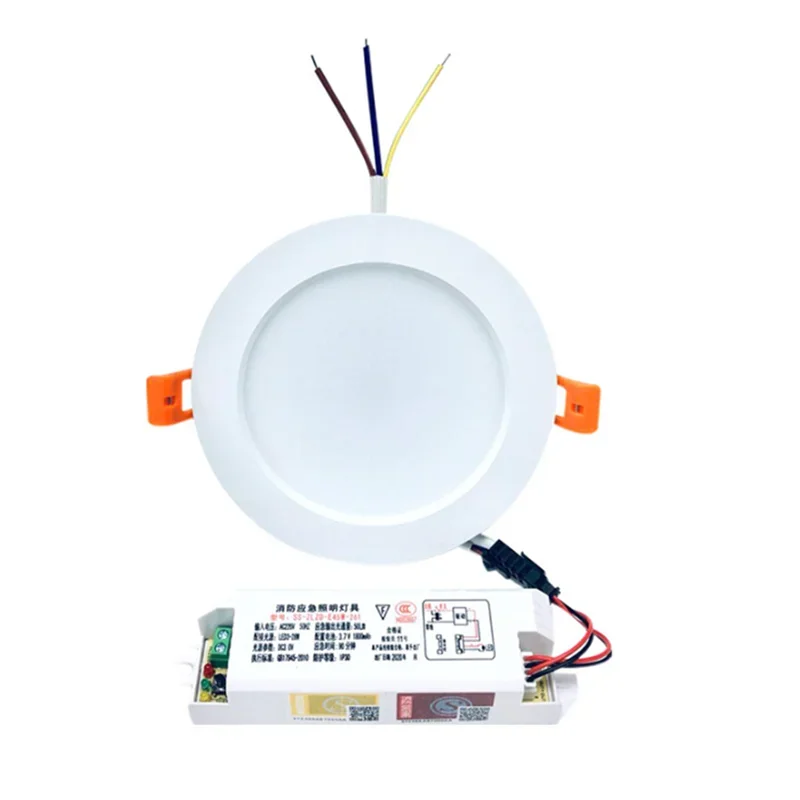 Imagem -05 - Fire Emergency Split tipo Light Fonte de Lâmpada Downlight Bateria Substituível Iluminação de Falha de Energia Ac85265v 3-24w