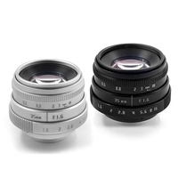 MINI 35mm F1.6 APS-C Manual Focus MF Prime camera Lens + C-ring Mount for Canon EOS Nikon 1 Fuji C-FX Sony NEX Olympus Micro 4/3