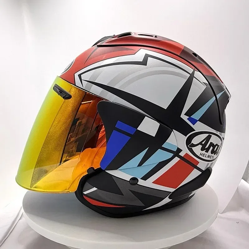 High-quality 2024 new Vz-ram Motorcycle Helmet Men's and Women's Racing Half Helmet Open Face 3/4Helmet  Summer Helmet Matte  br