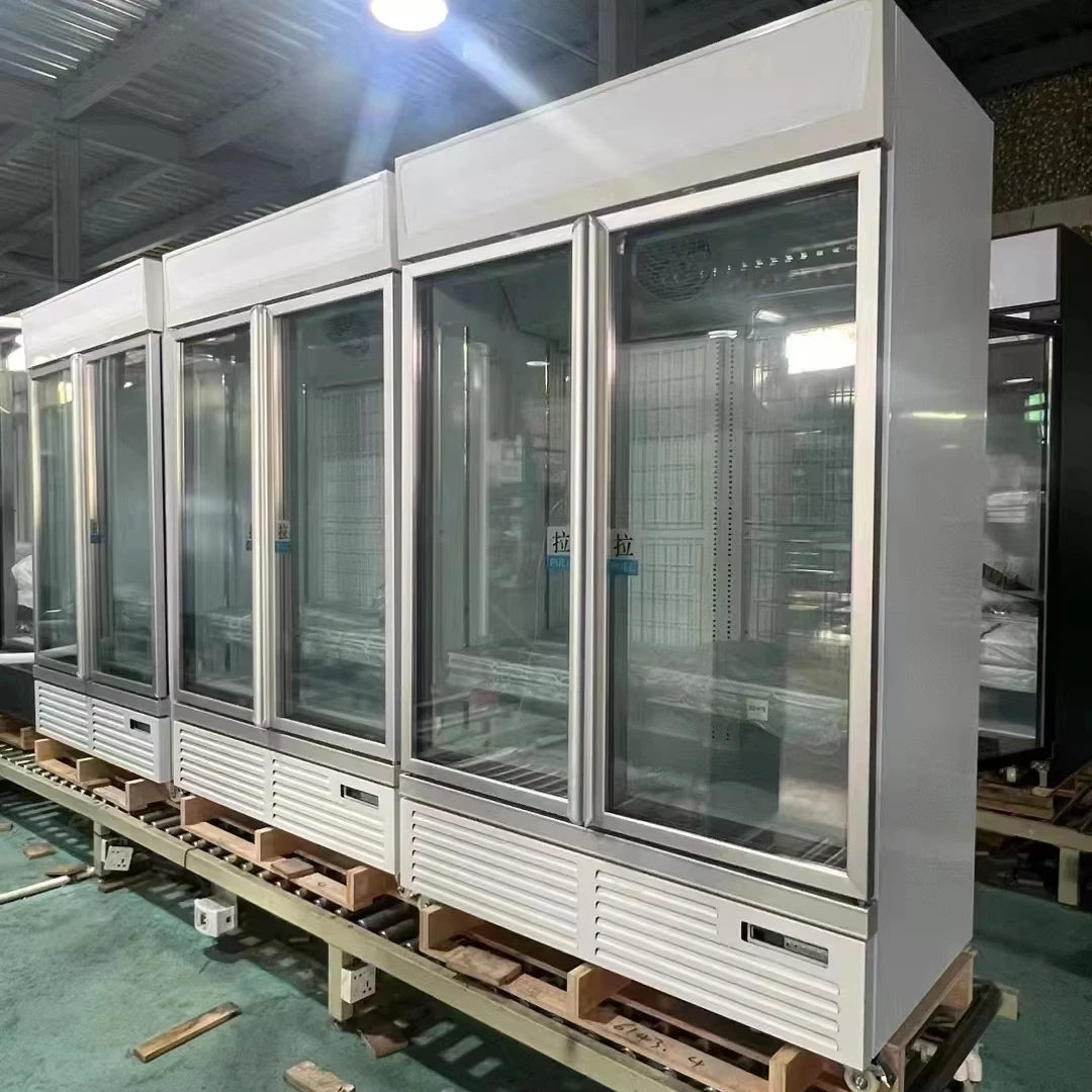 

Холодильник с двойной дверью Холодильник Французский дверной дисплей 3-слойная морозильная камера для мороженого