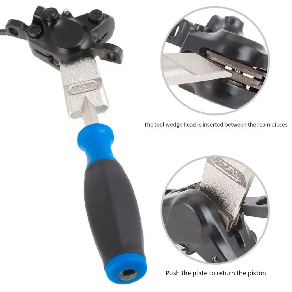 Disc Brake Piston Separator Brake Pad Piston Repositioning Tool Ergonomic Brake Caliper Piston Press Portable Tool for Road