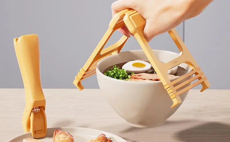 Hot Plate Gripper Anti-Scalding Bowl Clip Stainless Steel Pan Holder Cookware Retriever Lifter Kitchen Tools household accessory