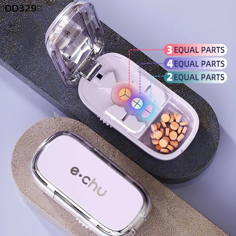 

Разделитель таблеток 3-в-1: точная резка пополам/на треть/на четверть, органайзер для лекарств, разделитель таблеток, разделитель пилюль [DD329]