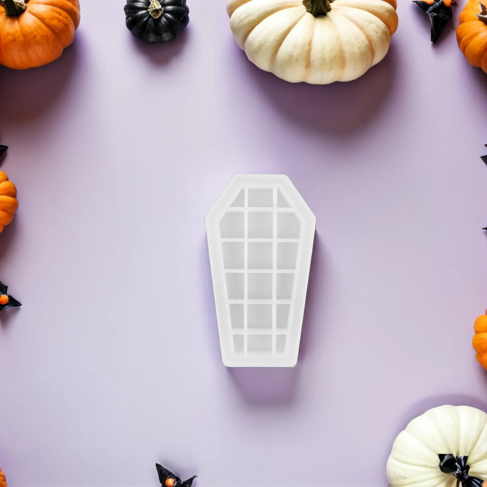 

Coffin Trinket Box Silicone Mold Halloween Decor Epoxy Resin Storage Container Mold Jewelry Holder DIY Craft Box with Lid