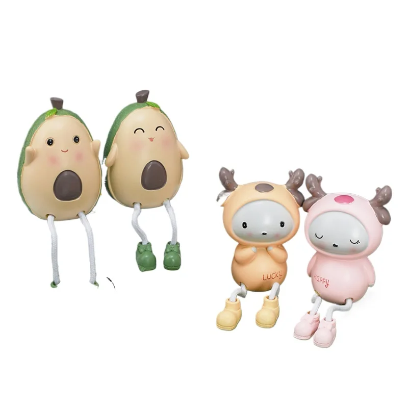 

Милая девочка сердце украшение для дома полимерная фигурка авокадо креативный Рабочий стол