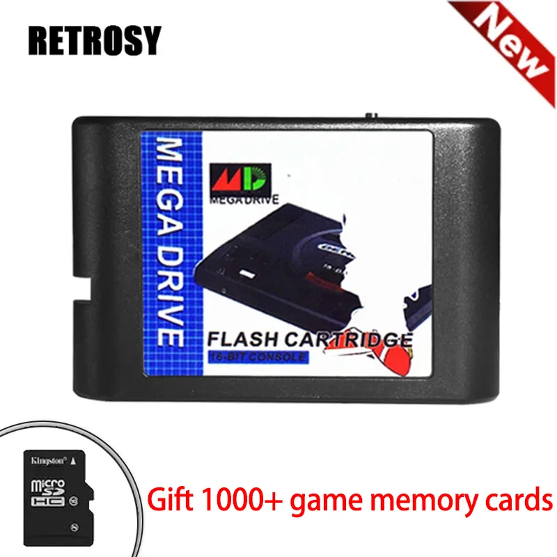 The Ultimate 1000 in 1 EDMD Remix MD Game Cartridge for USA/ Japanese /European SEGA GENESIS MegaDrive Console