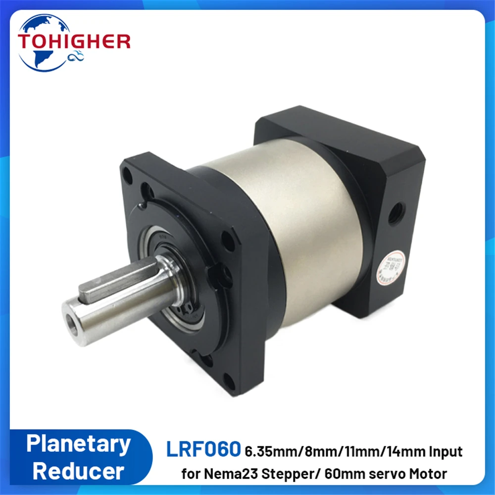 

Nema 23 57mm Stepper Motor Reducer Planetary Gearbox High Precision Step-down Gear Reducer 6.35/8/11/14mm Input