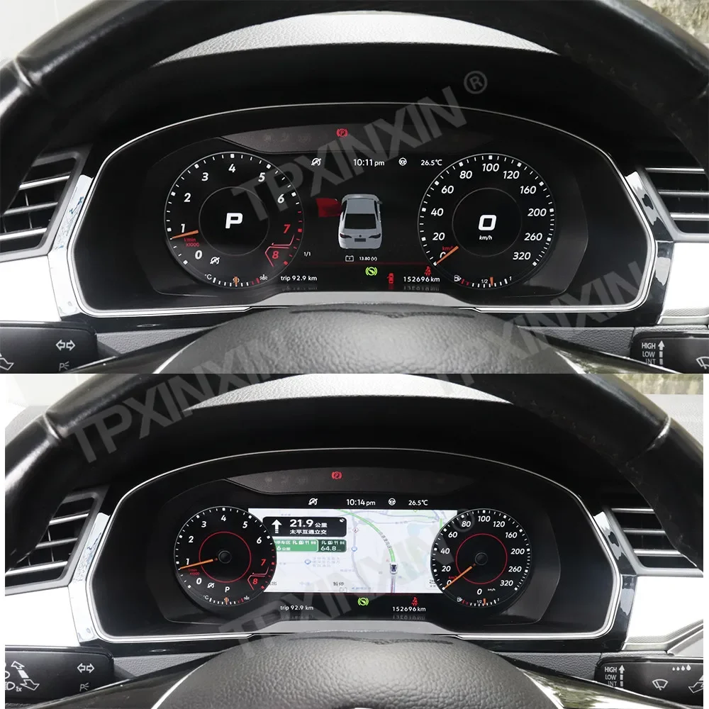 For Volkswagen Golf 6/7 R MK7 GTI Passat B8 CC Scirocco Tiguan Mogotan B7 Car LCD Dashboard Panel Virtual Cockpit Cluster Unit