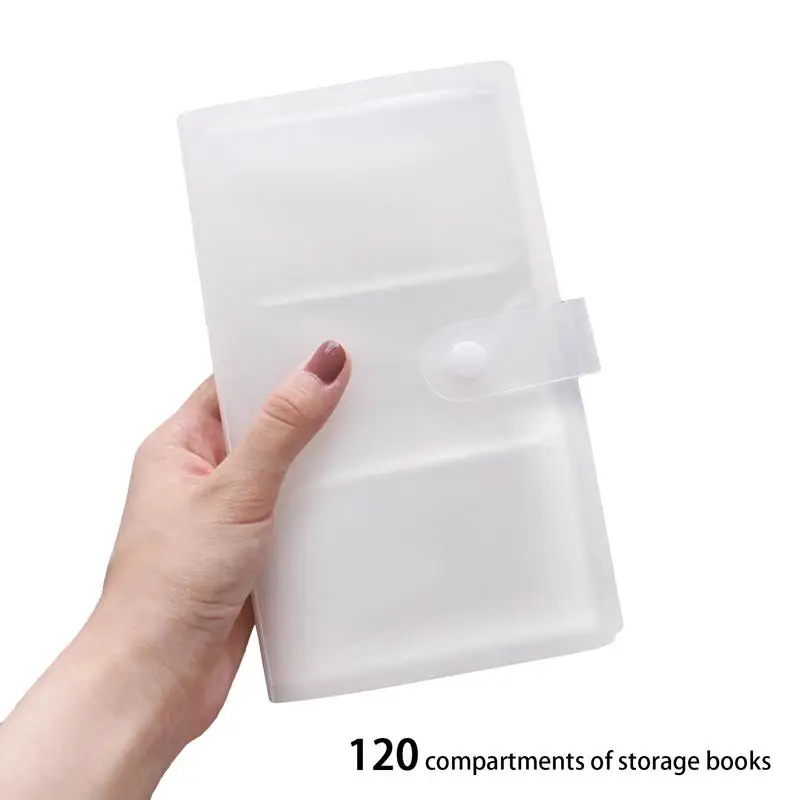 Clear Photocard Holder Book Portable Card Protectors Holder Book Transparent PP Case Protector For Office School IDs Credit