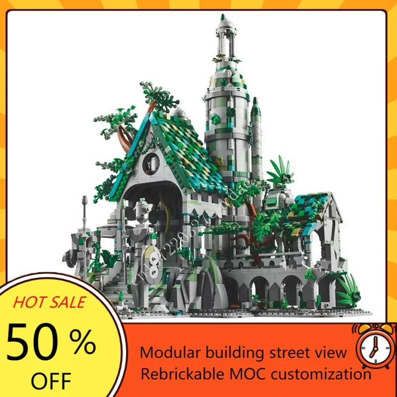

3506 шт., модульная MOC «Потерянный город», креативная модель с видом на улицу, строительные блоки, архитектура, сделай сам, образование, сборная модель, игрушки, подарки