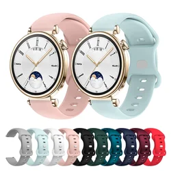 Silicone Band for Huawei Gt4 41mm Color Buckle Watch Original Strap Soft Strap Accessories 18mm Pink Woman Adapter Bands