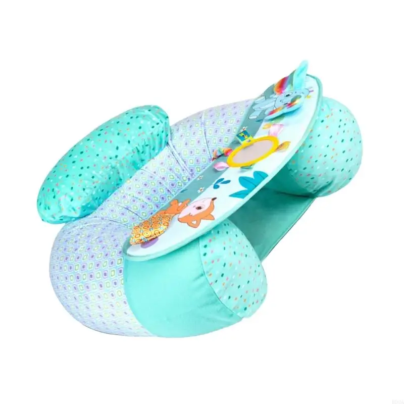 Baby's zitten trainingsstoel opblaasbare en opvouwbare baby -ontlasting cartoonpatroon baby spelen zitstoel multifunctioneel