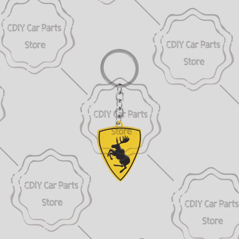 Moose Test Logo Emblem Metal Car KeyChain Key Chain Keyring Key Ring For XC60 XC90 XC40 V60 S40 S60 XC70 V90 V70 R Design image 3