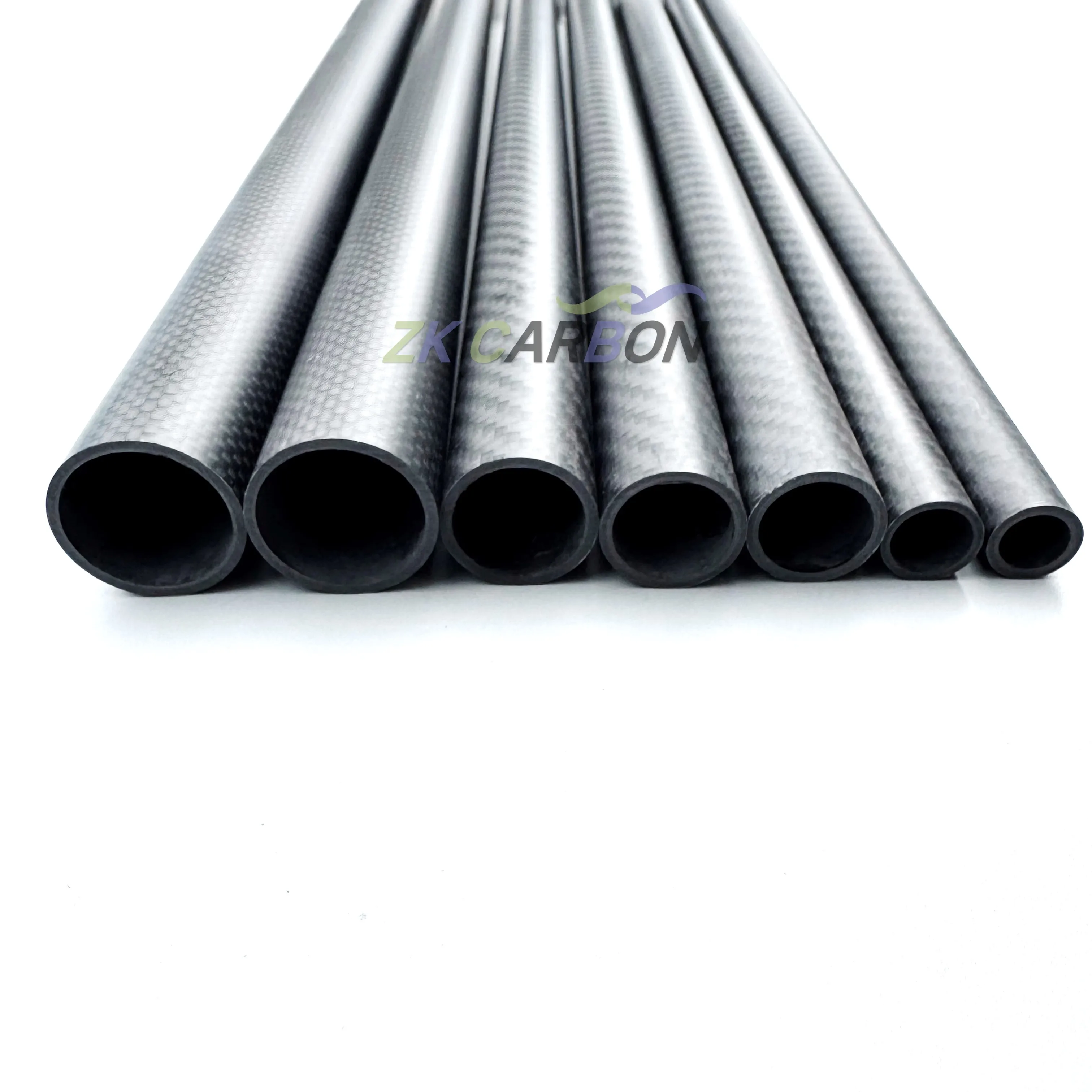 4pcs ความยาว 600 มม.คาร์บอนไฟเบอร์หลอดคอมโพสิตความแข็งวัสดุ 3K Twill สาน Matte สําหรับพืชป้องกันเครื่องบิน