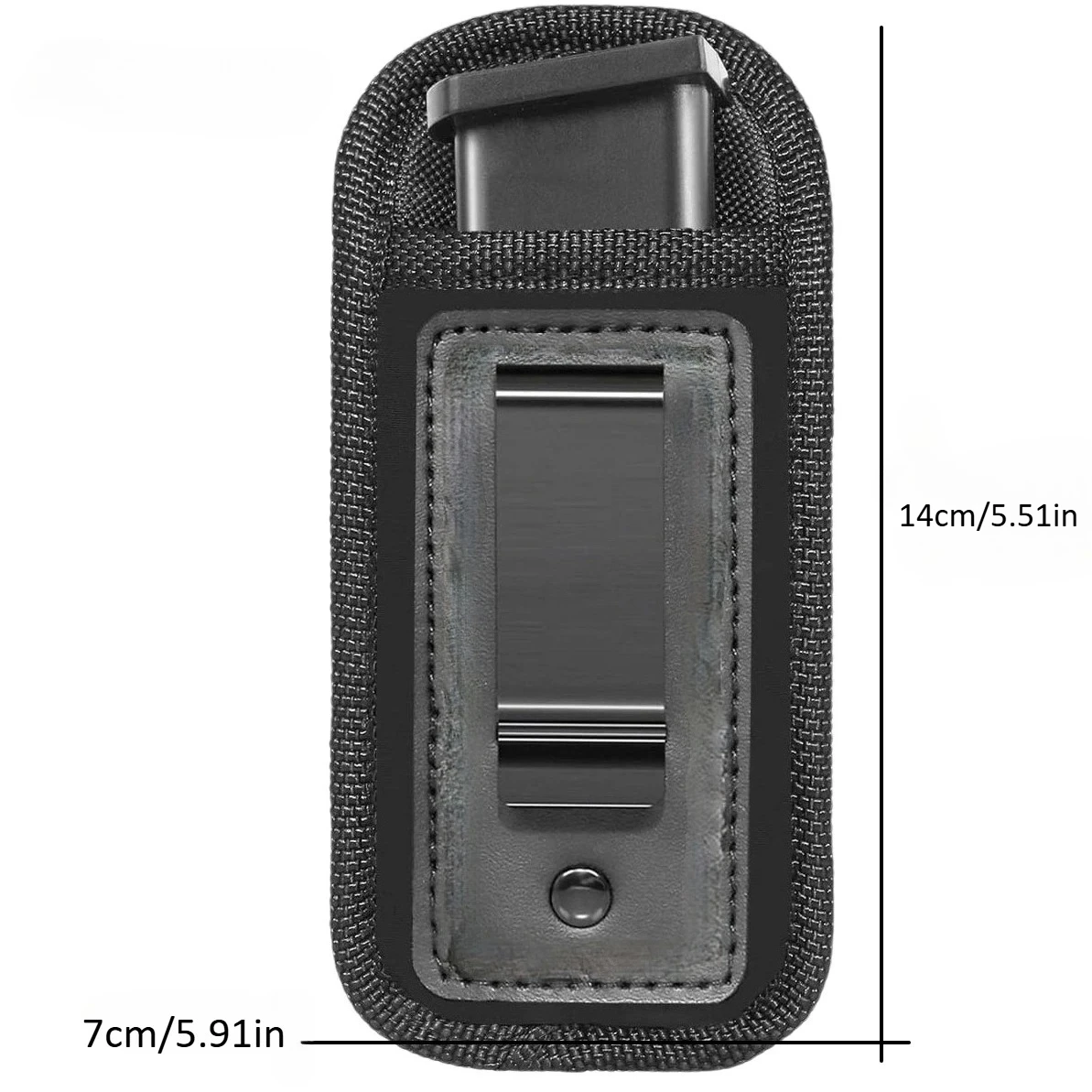 Concealed Magazine Pouch Holster Mag Holder Belt Clip for 9mm .40mm Pistol 19 21 22 23 Ruger SR40 Full Size XD Beretta