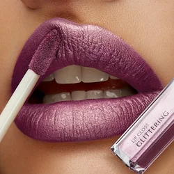Pudaier Liquid Glitter Metallic Lip Gloss 18 Colors Lips Tint Waterproof Long Lasting Cosmetics Shimmer Lipstick Makeup